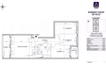 location Appartement T4 DE 76.2m² À BOBIGNY - Photo 4