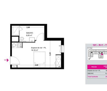 Location Appartement 1 pièce 25m² FRANQUEVILLE ST PIERRE 76520 - Photo 2