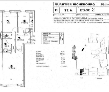 Location appartement t2 53 m² à Nantes (44000) St Donatien/Jardin d... - Photo 1