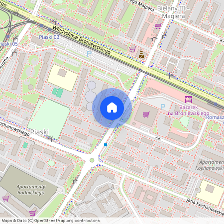 Piaski, Ul. Broniewskiego, Piaski, Bielany, Warszawa, mazowieckie