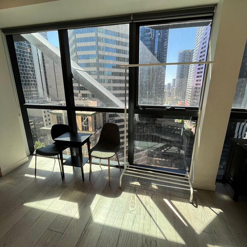 Prime Location Alert! Semi-furnished 2 Bedroom, 1 Bathroom Apartment at 1801/327 La Trobe Street, Melbourne CBD - Photo 1