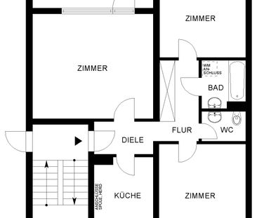 Geräumige 3-Zimmer-Wohnung // 3.OG rechts - Foto 6