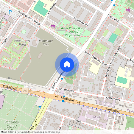 ul. Józefa Sułkowskiego, Leśne, Bydgoszcz, kujawsko-pomorskie