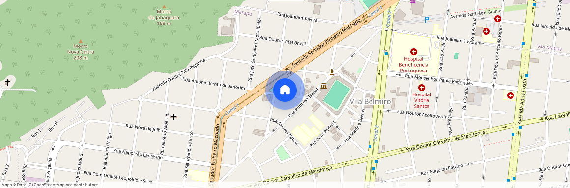 Rua Antônio Bento De Amorim, Vila Belmiro - Santos