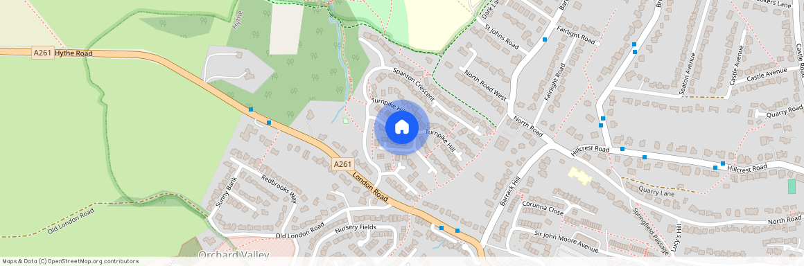 Turnpike Hill, Hythe, Kent CT21 4SE