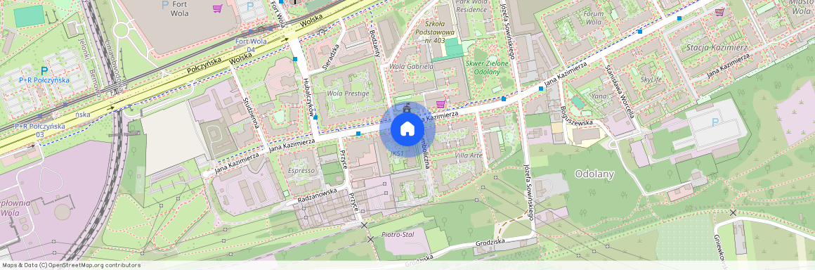 ul. Jana Kazimierza 53a, Odolany, Wola, Warszawa, mazowieckie