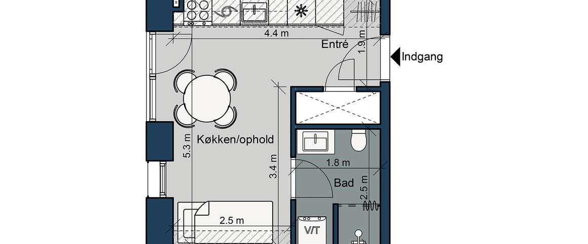 Østre Havnepark 15, 1. mf. - Photo 1