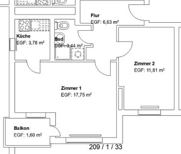 2 Zimmer mit Balkon für Senioren! - Foto 1