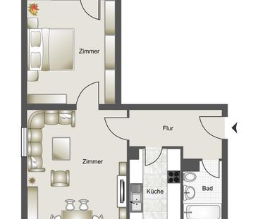 2-Zimmer Wohnung in Altenbochum - Foto 3