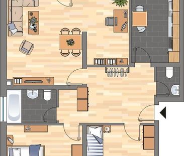3-Zimmer-Wohnung in Witten Annen - Foto 1