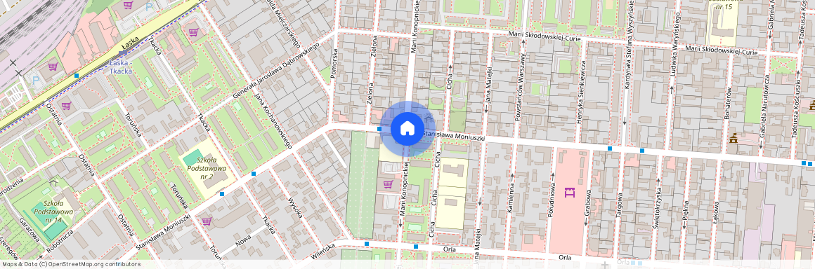 Konopnickiej, Piaski, Pabianice