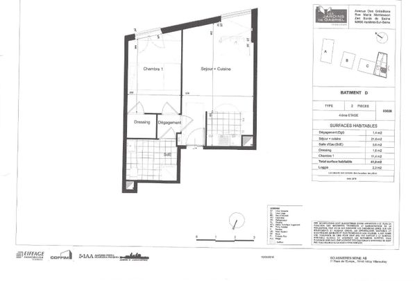 location Appartement T2 DE 42.6m² À ASNIERES - Photo 1