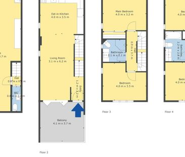 Four-Level End Terrace, Double Garage, City Vi... - Photo 5