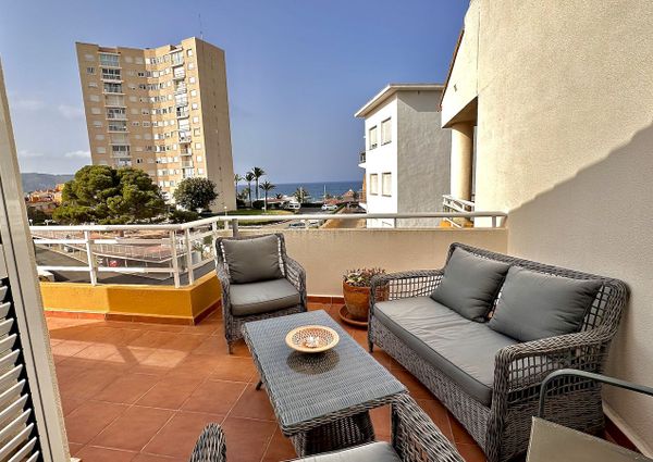 Duplex apartment for rent with sea view in Playa del Arenal - Javea