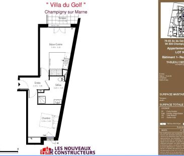 Appartement à louer 2 pièces 40.61m² - Photo 1