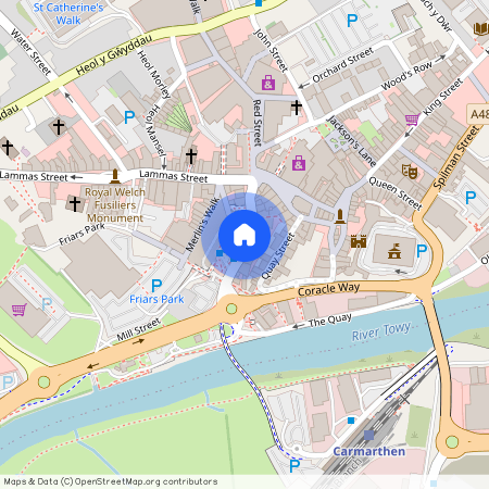 Blue Street*, Carmarthen SA31