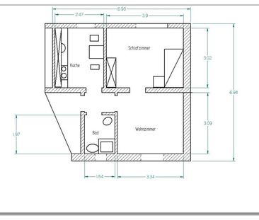 Kleine 2 Zimmer Wohnung - Foto 1