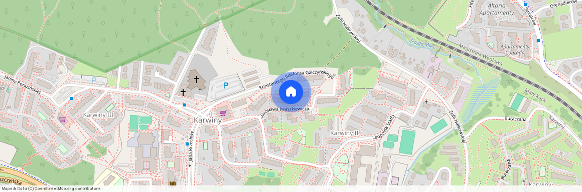 ul. Jarosława Iwaszkiewicza, Karwiny, Gdynia, pomorskie