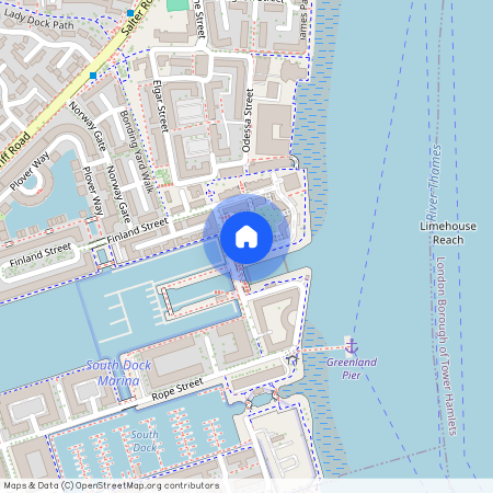 Double Room in a professional house share situated in a riverside development, next to Greenland Docks, Surrey Quays