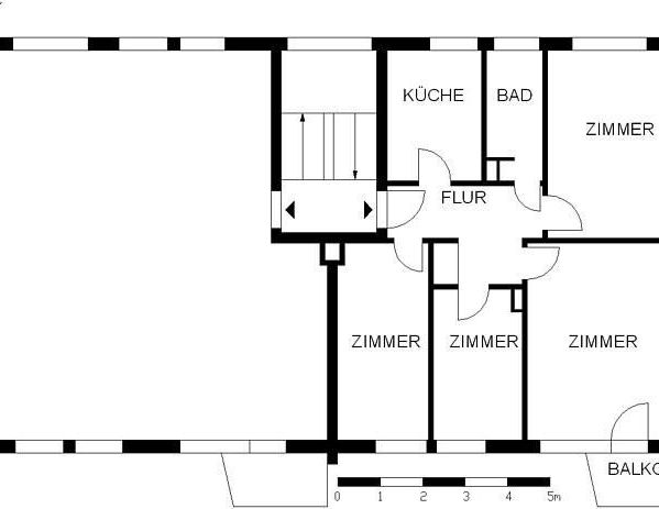 Renovierte 4-Zimmer-Wohnung mit Balkon - Foto 1