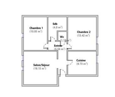 Location appartement 65.17 m², Metz 57000Moselle - Photo 2