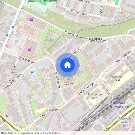 ul. Jana Kiepury, Stary Sosnowiec, Sosnowiec, śląskie