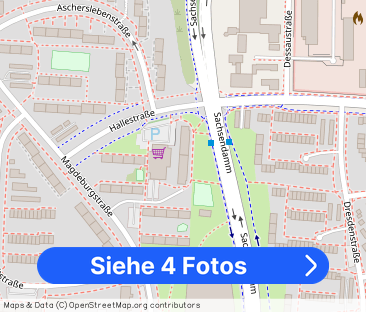 Hallestr. 55, 7 MR - großzügige Dreizimmerwohnung mit Freisitz - Foto 1