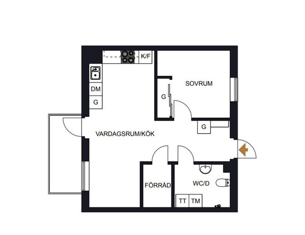 Järnvägsgatan 4 C - Foto 1