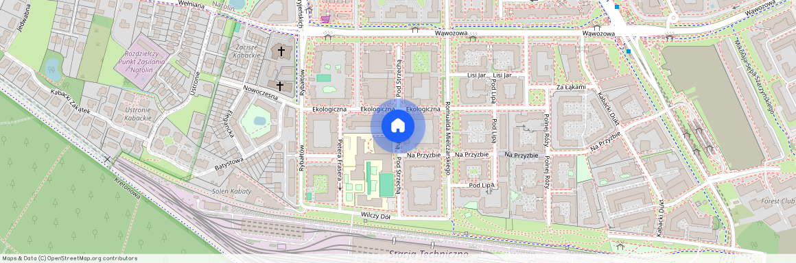 ul. Pod Strzechą, Kabaty, Ursynów, Warszawa, mazowieckie