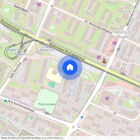 ul. Władysława Broniewskiego 77, Piaski, Bielany, Warszawa, mazowieckie