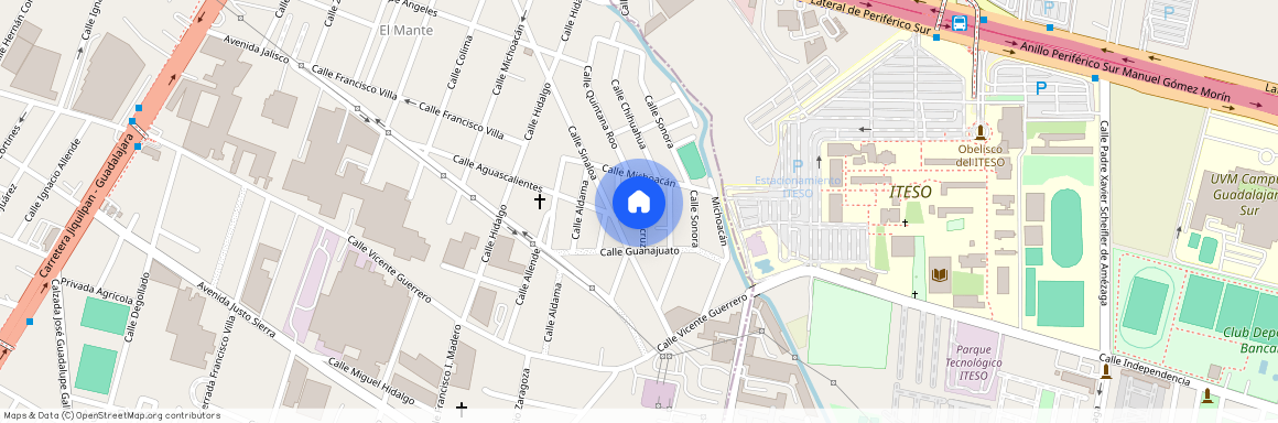 Veracruz 600, Colonia El Mante, C.P. 45235, Zapopan