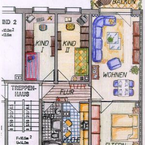 4-Raum-Whg. im Hochparterre mit Balkon und PKW-Stellplatz ! - Photo 2