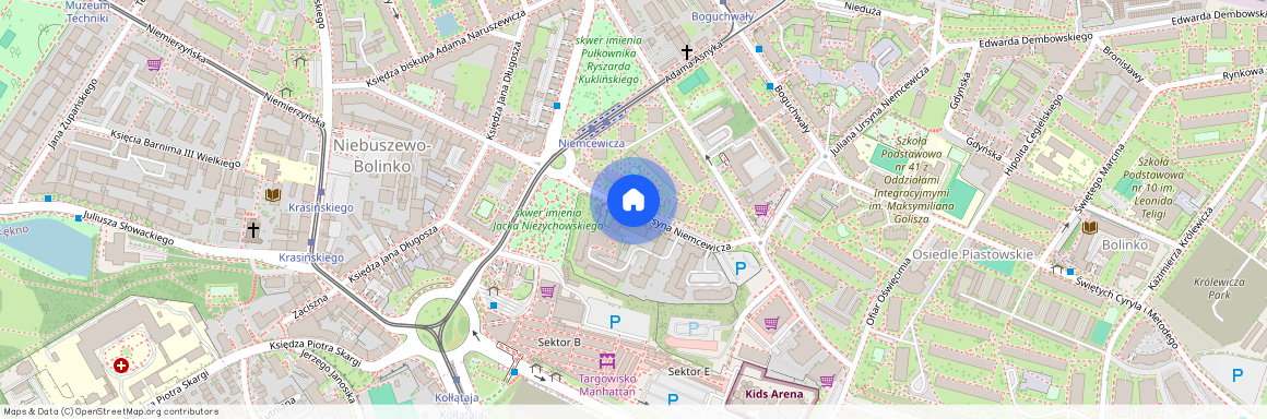 ul. Juliana Ursyna Niemcewicza, Niebuszewo-Bolinko, Śródmieście, Szczecin, zachodniopomorskie