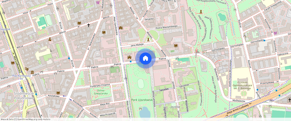 Warszawa Śródmieście, Piękna