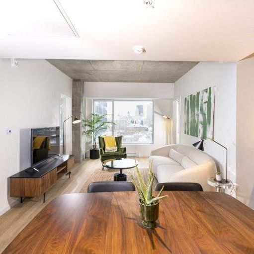 4 1/2 dans un projet locatif moderne à Place Gare Viger - Photo 1