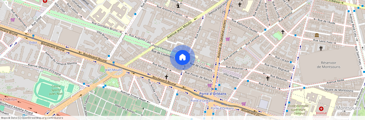 Rue de Coulmiers, Francja, Paris