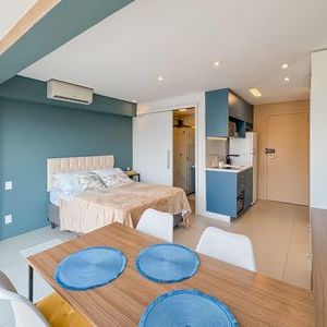 Studio para alugar com 27m², 1 quarto e sem vaga - Foto 2