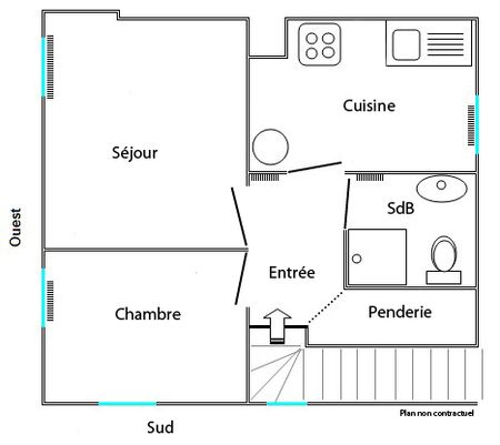 Location Appartement 2 pièces 29m² - Photo 5