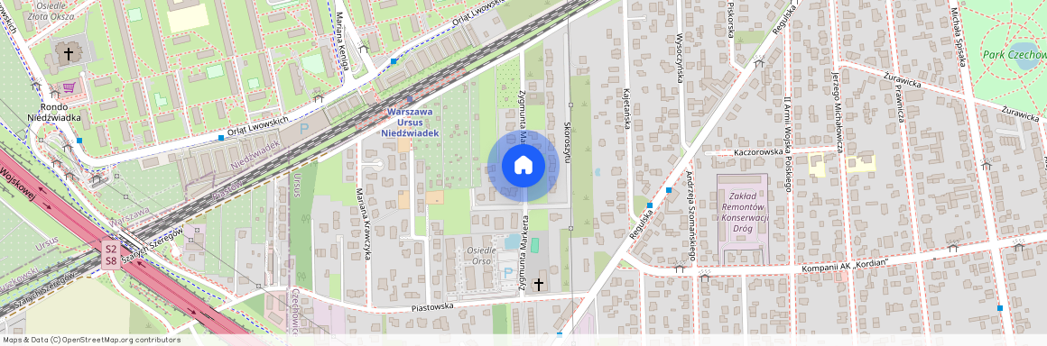 ul. Zygmunta Markerta, Czechowice, Ursus, Warszawa, mazowieckie
