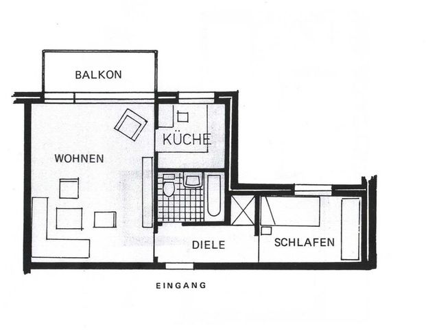 2-Zimmer-Wohnung Anfragestopp - Foto 1