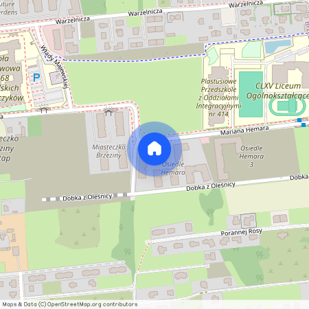 ul. Mariana Hemara, Brzeziny, Białołęka, Warszawa, mazowieckie