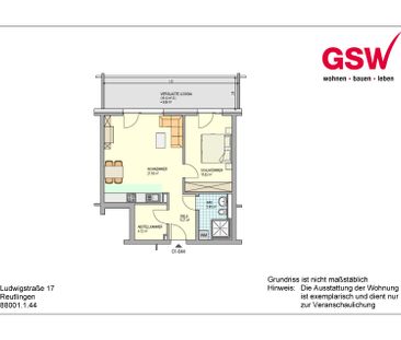 Erstbezug - Moderne und barrierefreie 2-Zimmerwohnung mit Loggia - Foto 1
