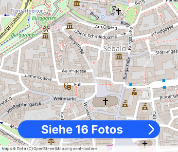 bodentiefe Fenster m.Burgblick Fußgängerzonenlage - Foto 1