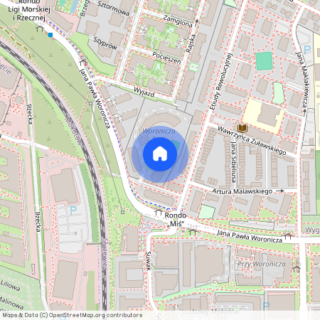 Warszawa, Mokotów, Ksawerów, Woronicza