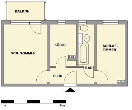 2-Raum-Wohnung mit Balkon in attraktiver Wohnlage - Photo 4