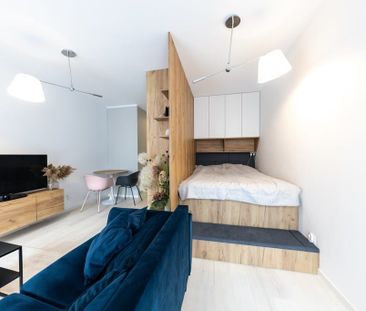 TĘCZOWA kawalerka z sypialnią, dostępny garaż 29 m² - Zdjęcie 2