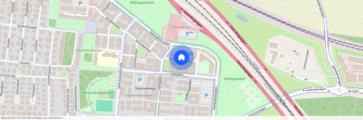 Smedmästarebyn, Bunkeflostrand