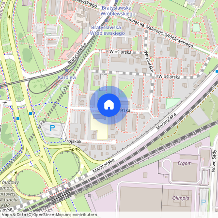 ul. Narciarska, Karolew, Polesie, Łódź, łódzkie