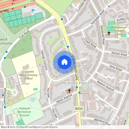 Colney Hatch Lane, N10, Muswell Hill, London, N10