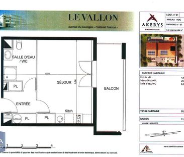 Location Appartement 1 pièce 31m² CASTANET TOLOSAN 31320 - Photo 5
